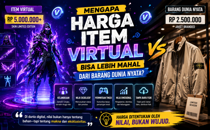 Mengapa Harga Item Virtual Bisa Lebih Mahal dari Barang Dunia Nyata?